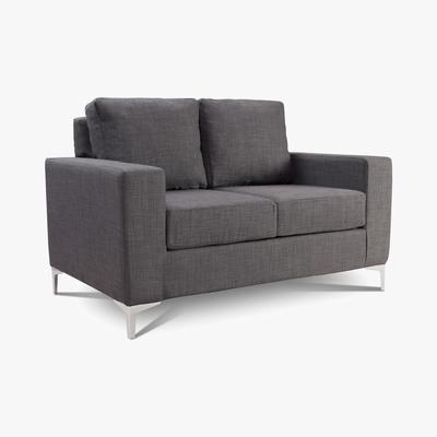 Dunelm Tuscany 2 Seater Fabric Sofa Grey