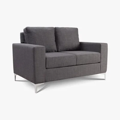 Dunelm Tuscany 2 Seater Fabric Sofa Grey