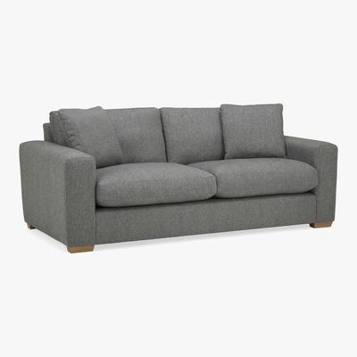 Dunelm Porto Fabric 3 Seater Sofa - Dark Grey Dark Grey
