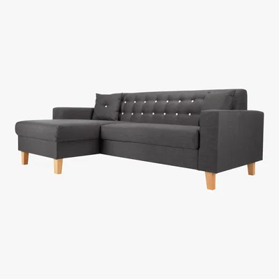 Dunelm Healy Left Hand Corner Sofa Grey