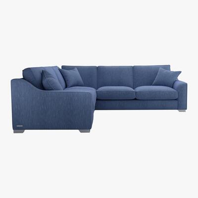 Furniture Village The Lounge Co. - Isobel Large Fabric Corner Sofa - Blue