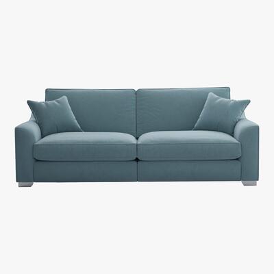 Furniture Village The Lounge Co. - Isobel 4 Seater Fabric Sofa - Blue