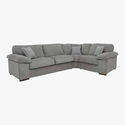 Furniture Village Home Small Fabric Corner Sofa - Mink