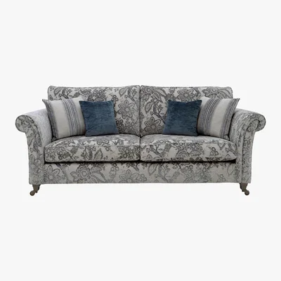 Furniture Village Ayda 4 Seater Classic Back Fabric Sofa - Pattern