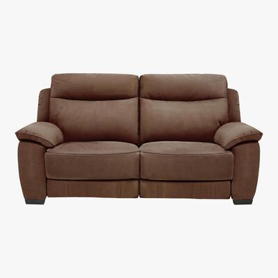 Furniture Village Starlight Express 3 Seater Fabric Recliner Sofa - Brown