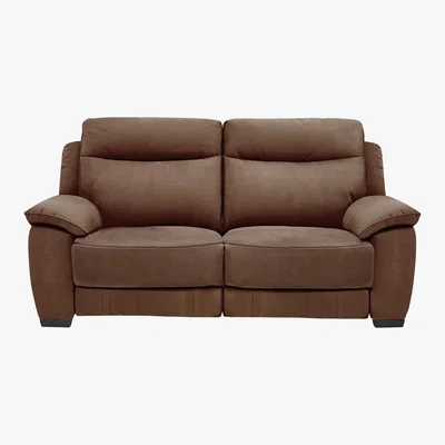 Furniture Village Starlight Express 3 Seater Fabric Recliner Sofa - Brown