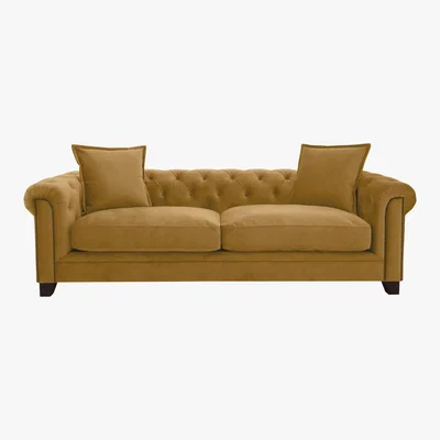 Furniture Village Alexander and James - Homebird 4 Seater Sofa - Yellow