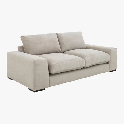 Furniture Village Chill 4 Seater Fabric Sofa - Grey - By Furniture Village