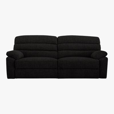 Furniture Village Comfort Story - Page 3 Seater Fabric Sofa - Black