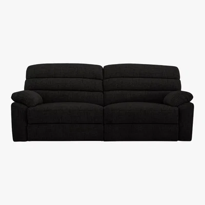 Furniture Village Comfort Story - Page 3 Seater Fabric Sofa - Black