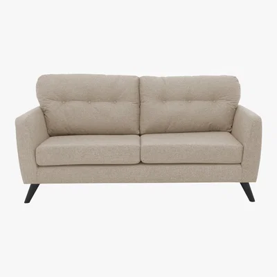 Furniture Village Bear Road 3 Seater Fabric Sofa - Beige