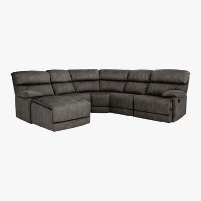 Furniture Village Cupola Fabric Recliner Corner Sofa - Grey