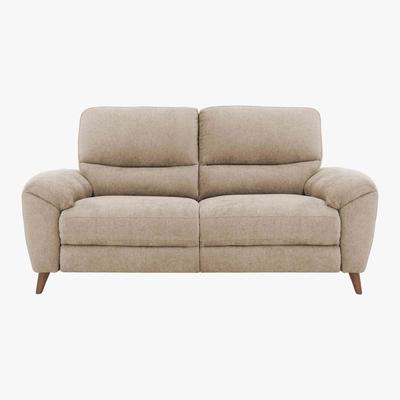 Furniture Village Silverstone 3 Seater Fabric Power Recliner Sofa - Beige - By Furniture Village