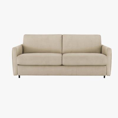 Furniture Village Nicoletti - Alcova 3 Seater Fabric Sofa Bed with Slim Arms - Beige