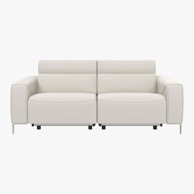 Furniture Village Nicoletti - Lusso 3 Seater Leather Power Recliner Sofa with Power Headrests