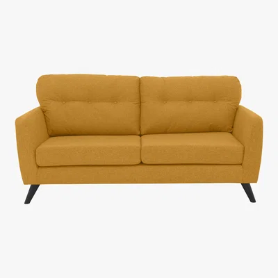 Furniture Village Bear Road 3 Seater Fabric Sofa - Yellow