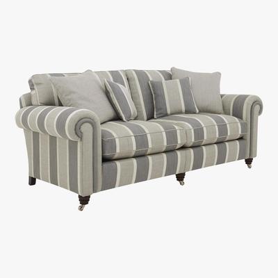 Furniture Village Duresta - Chelsea Village 3 Seater Fabric Sofa - Grey