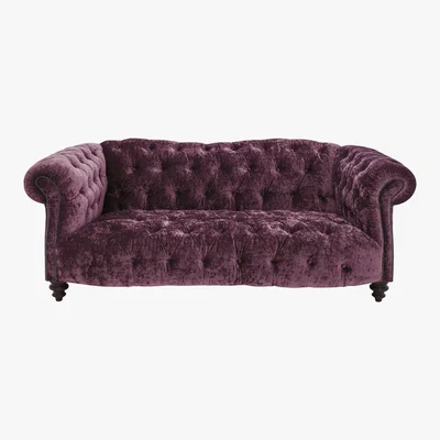 Furniture Village Tetrad - Southwood 2 Seater Velvet Sofa - Purple