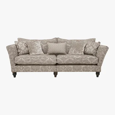 Furniture Village Kensington 4 Seater Fabric Sofa - Gold - By Furniture Village