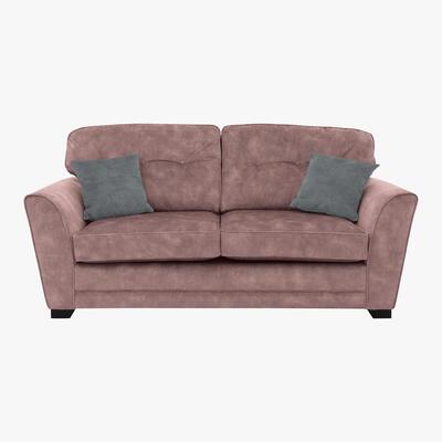 Furniture Village Nelly 3 Seater Fabric Sofa - Pink