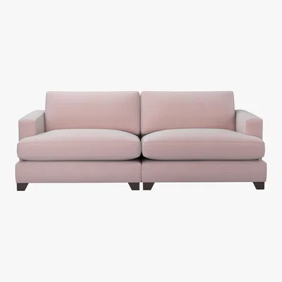 Furniture Village The Lounge Co. - Lorrie 4 Seater Fabric Sofa - Pink