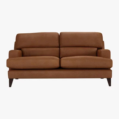 Furniture Village The Lounge Co. - Romilly 2.5 Seater Leather Sofa - Brown