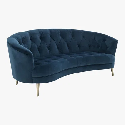 Furniture Village Alexander and James - Soho 3 Seater Fabric Sofa - Blue