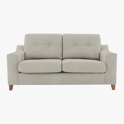 Furniture Village Sigrid 3 Seater Fabric Sofa - Beige - By Furniture Village