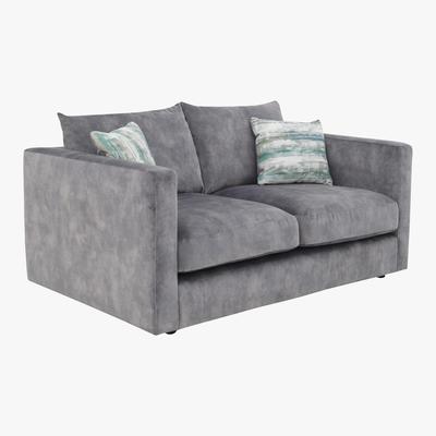 Furniture Village Demure 2 Seater Fabric Sofa - Grey - By Furniture Village