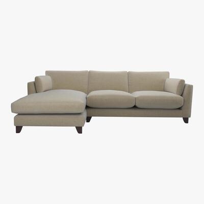 Furniture Village The Lounge Co. - Peyton 3 Seater Fabric Chaise End Sofa - Grey