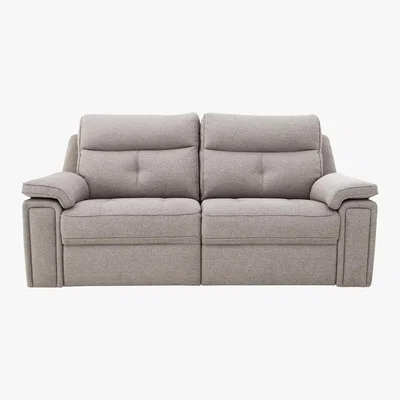 Furniture Village G Plan - Hannington 3 Seater Fabric Power Recliner Sofa - Grey