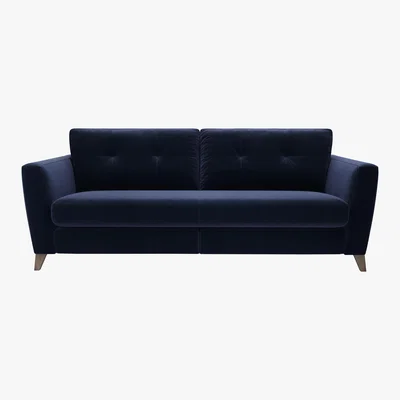 Furniture Village The Lounge Co. - Hermione 4 Seater Fabric Sofa - Blue