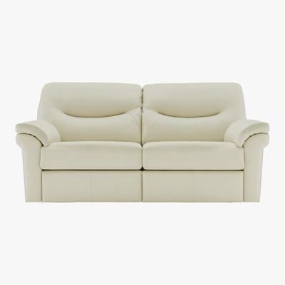Furniture Village G Plan - Washington 3 Seater Leather Manual Recliner Sofa