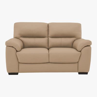 Furniture Village World of Leather - Zinc 2 Seater Leather Sofa - Beige