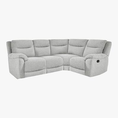 Furniture Village Bounce Compact Fabric Power Recliner Corner Sofa - Grey