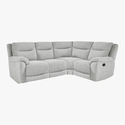 Furniture Village Bounce Compact Fabric Power Recliner Corner Sofa - Grey