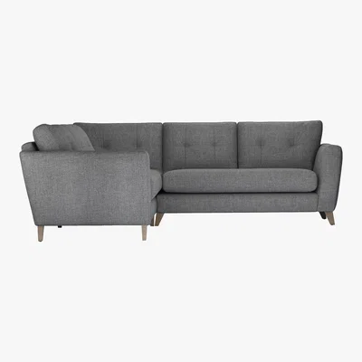 Furniture Village The Lounge Co. - Hermione Fabric Corner Sofa - Grey