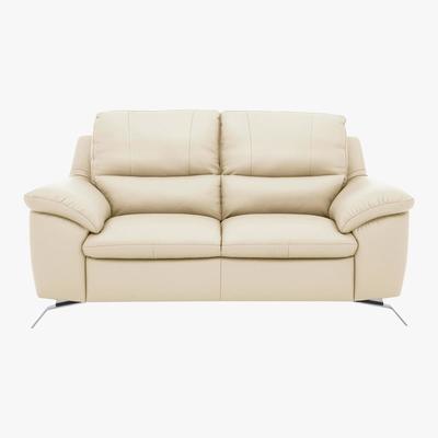 Furniture Village Apulia 2 Seater Leather Power Recliner Sofa - Beige - By Furniture Village