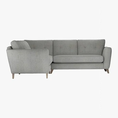 Furniture Village The Lounge Co. - Hermione Fabric Corner Sofa - Grey