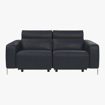 Furniture Village Nicoletti - Lusso 2.5 Seater Leather Power Recliner Sofa with Power Headrests