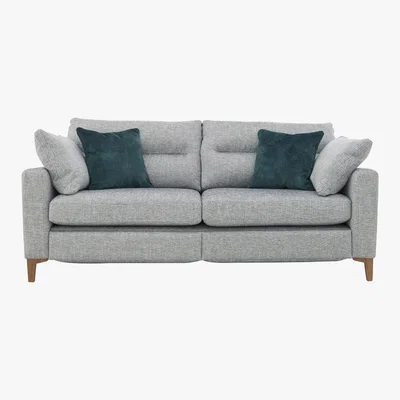 Furniture Village Uniqa 3 Seater Fabric Sofa - Grey