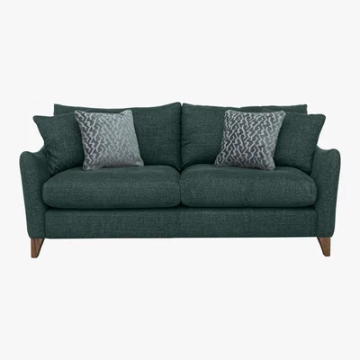 Furniture Village Marina Eco 3 Seater Fabric Sofa - Teal