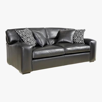 Furniture Village Duresta - Liberty 4 Seater Leather Sofa - Black