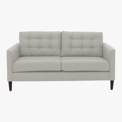 Furniture Village Brick Lane 3 Seater Fabric Sofa - Silver