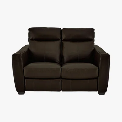 Furniture Village World of Leather - Compact Collection Midi 2 Seater Leather Recliner Sofa