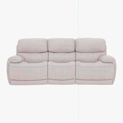 Furniture Village Relax Station Rocco 3 Seater Fabric Power Rocker Sofa with Power Headrests