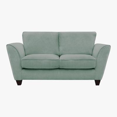 Furniture Village Tangier 2 Seater Classic Back Fabric Sofa - Blue - By Furniture Village