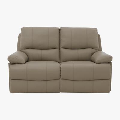 Furniture Village Dallas 2 Seater Leather Power Recliner Sofa - Brown