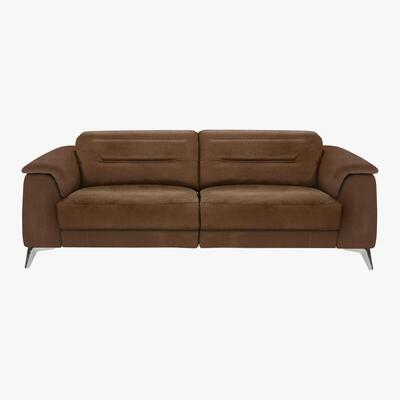 Furniture Village Sanza 3 Seater Fabric Sofa - Brown