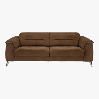 Furniture Village Sanza 3 Seater Fabric Sofa - Brown